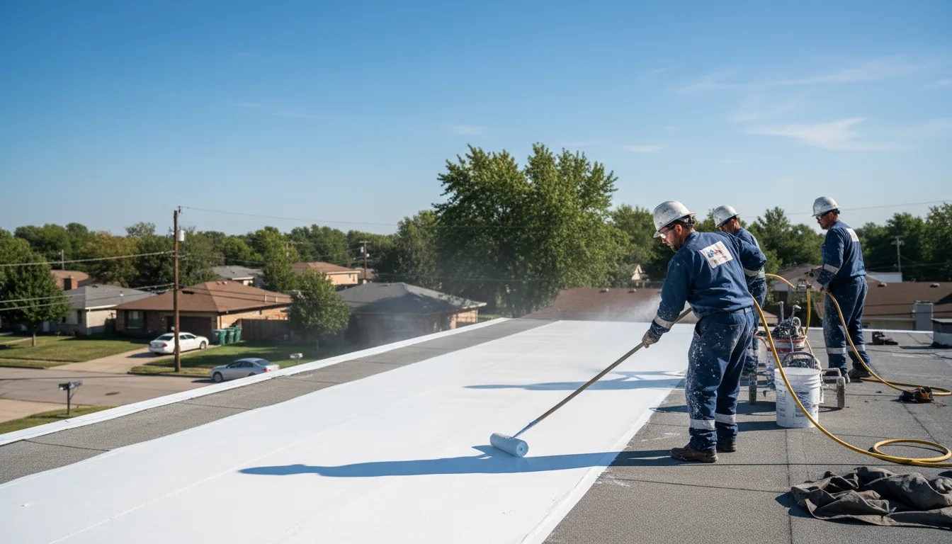 Commercial roof coating in Bridgeport, WV near me